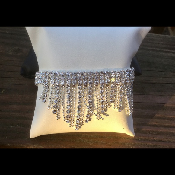Crystal Fringe Bracelet - Picture 2 of 4